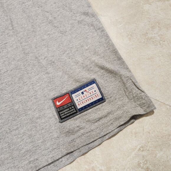 VTG 90s Y2K NIKE White Sox Mens L Large Center Swoosh Check MLB Baseball T Shirt - Picture 4 of 15